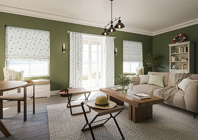 Spruced Up, Grassland - Motorised Roman Blind - Image 6